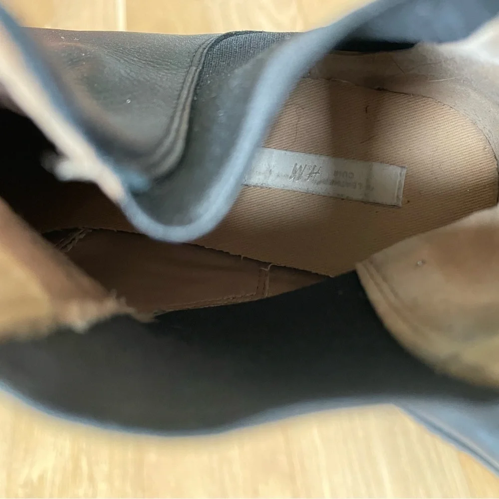 H&M soft leather chelsea boots